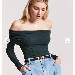 Forever21 Foldover Off The Shoulder Top